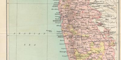 Térkép Bombay elnökség