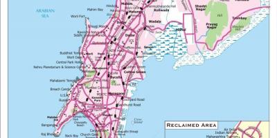 Térkép Bombay városban