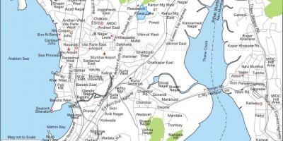 Térkép Mumbai központi