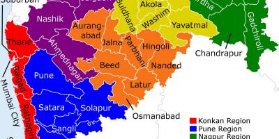 Térkép Maharashtra Mumbai