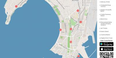 Mumbai városnézés térkép
