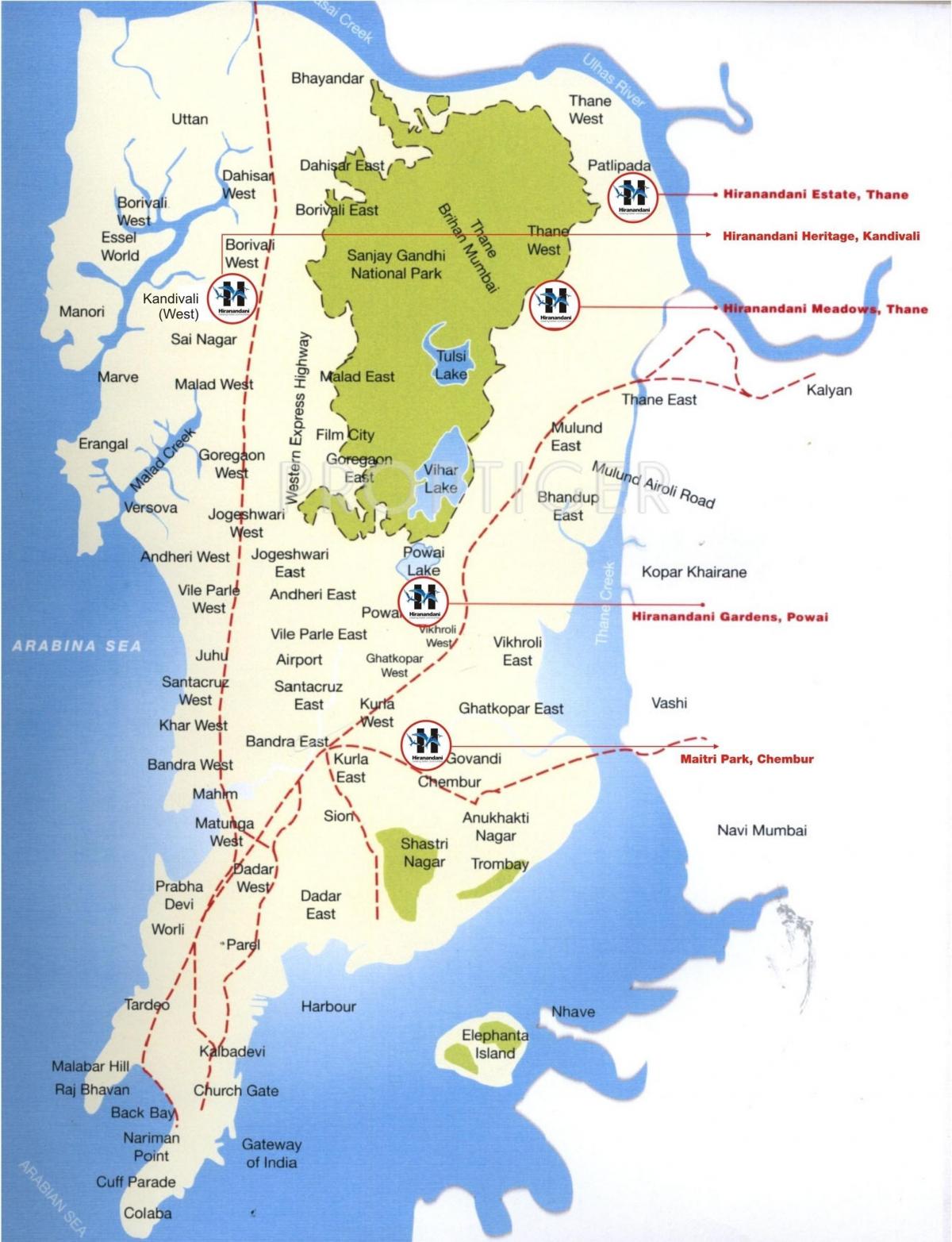 térkép Colaba Mumbai
