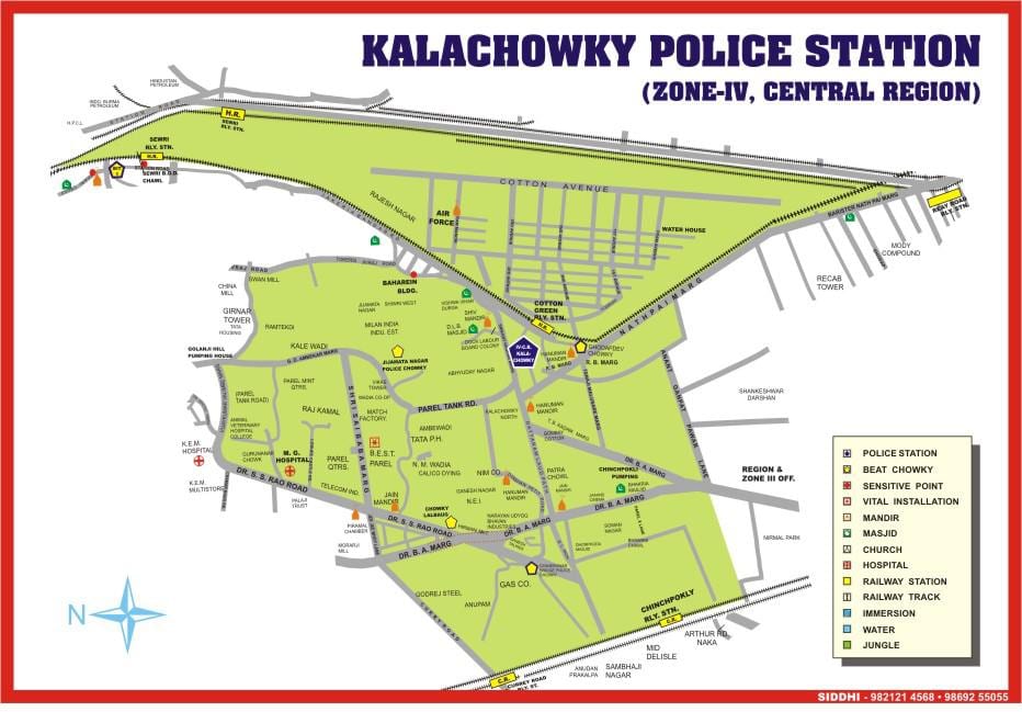 térkép Kalachowki Mumbai