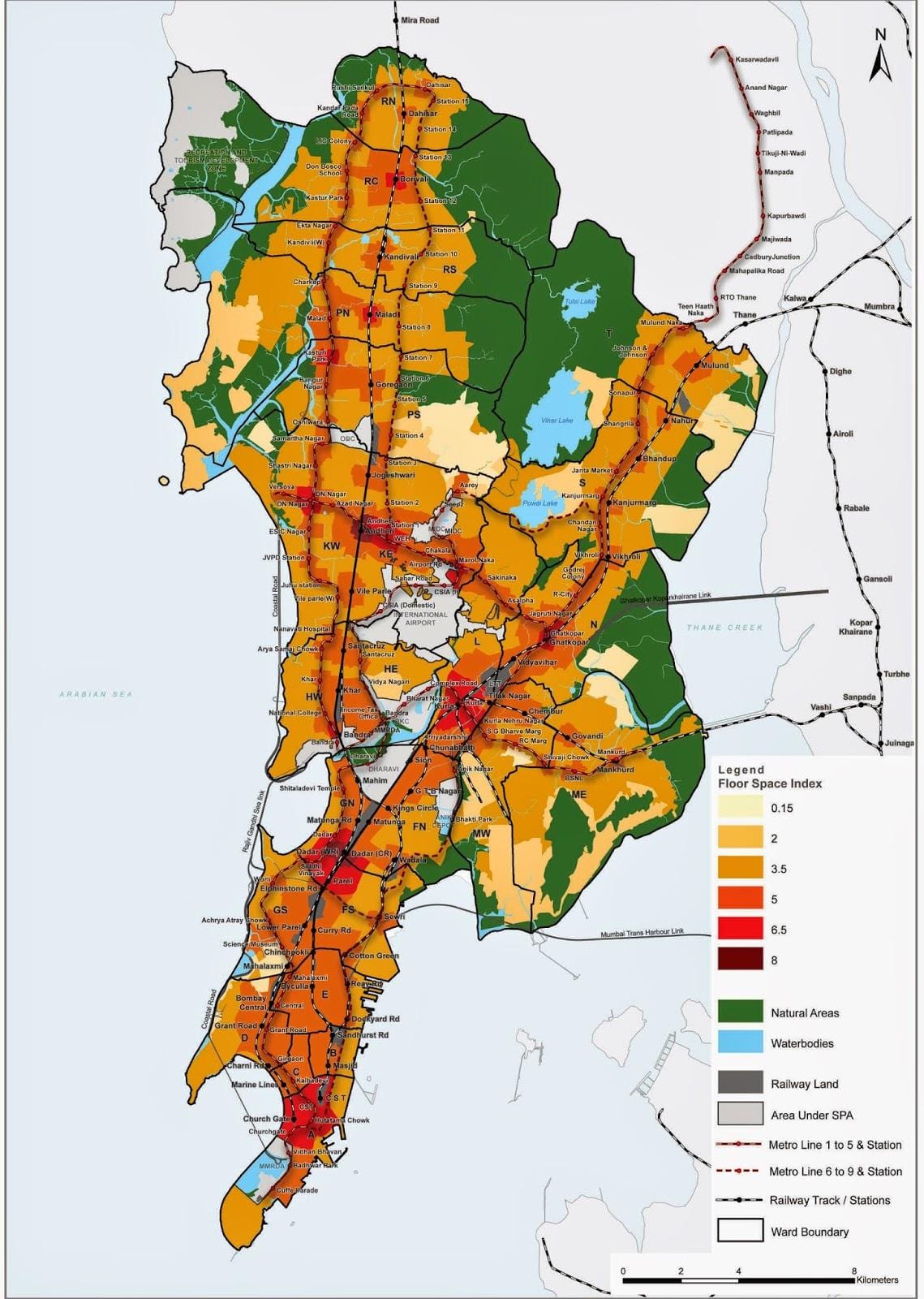 CRZ térkép Mumbai