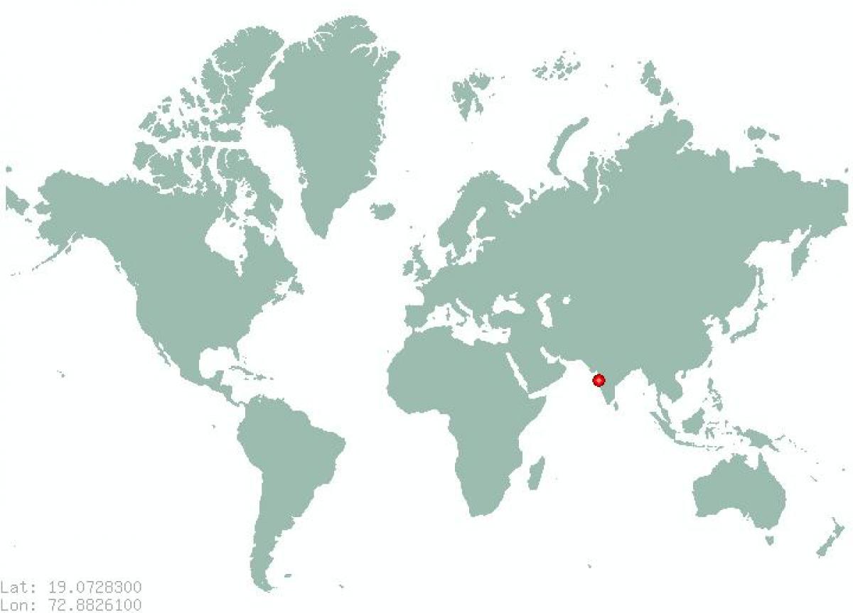 Mumbai a világ térkép