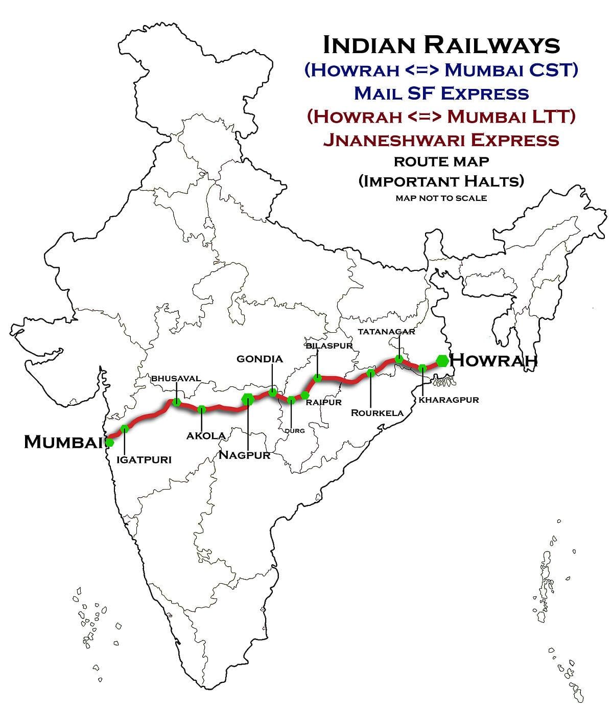 nagpur Mumbai express autópálya térkép