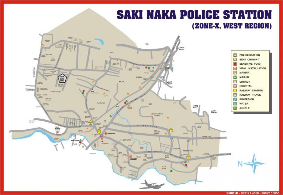 Mumbai Sakinaka térkép