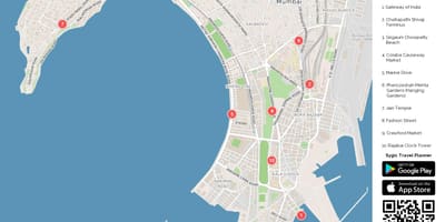 Térkép dél-Bombay