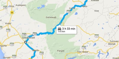 Mumbai, hogy a goa ' autópálya térkép