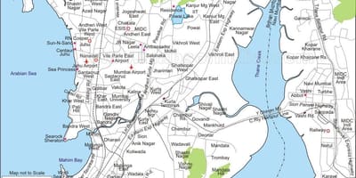 Térkép Mumbai központi
