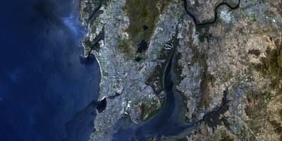 Műholdas térkép a Mumbai