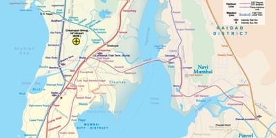 Vázlatos térkép Mumbai